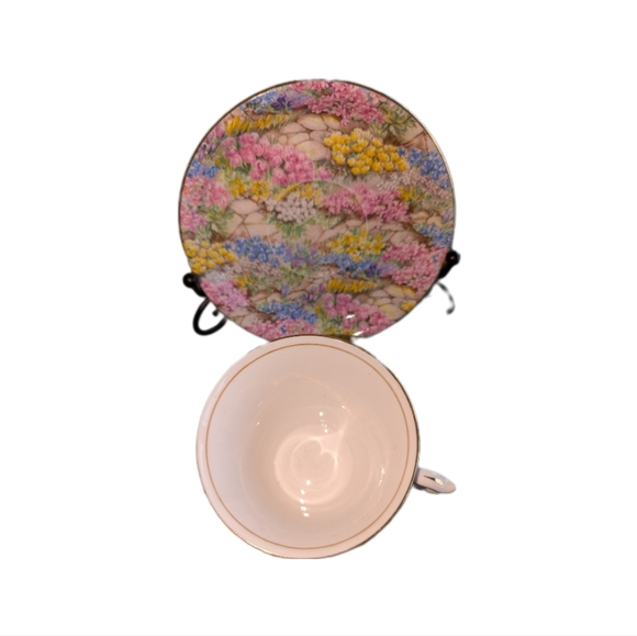 Shelley Fine Bone China Tea Cup - Rock Garden (Chintz) - Picture 2 of 4